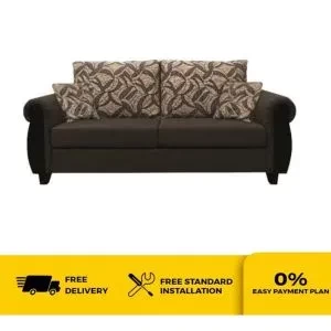 SILENTNIGHT THATCHAM(FC BLACK) 3+2 SOFA SET FABRIC ASSORTED DESIGNS