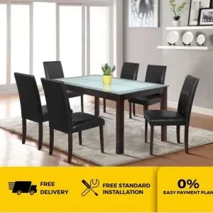 DHEP SHELTON 6 SEATER DINING SET