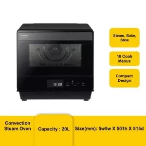 PANASONIC NU-SC180BMPQ MICROWAVE OVEN 20L CUBIE CONVECTION STEAM TYPE