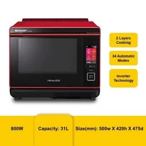 SHARP AX1700VMR MICROWAVE OVEN 31L HEAL CONVECTION STEAM TYPE