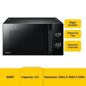 TOSHIBA MW2-MM21PF(BK) MICROWAVE OVEN 21L SOLO