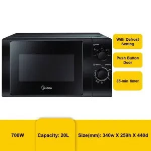 MIDEA MM720CGE-BK MICROWAVE OVEN SOLO 20L